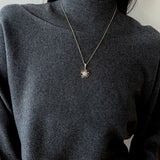 Colorful Sunflower Pendant Necklace - floysun