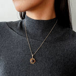 Colorful Sunflower Pendant Necklace - floysun