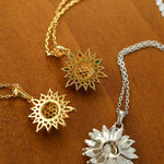 Colorful Sunflower Pendant Necklace - floysun