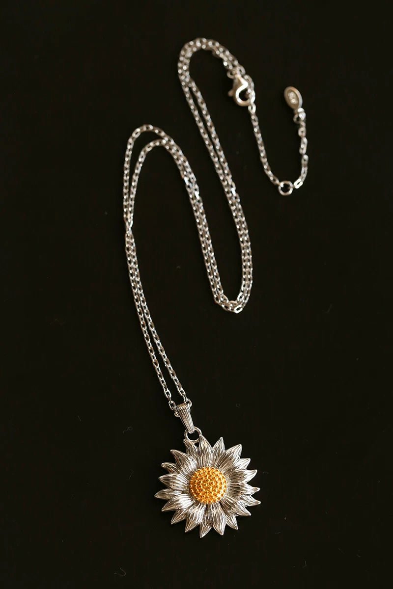Colorful Sunflower Pendant Necklace - floysun