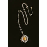Colorful Sunflower Pendant Necklace - floysun