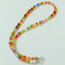 Colourful Glass Bead & Freshwater Pearl Necklace - floysun