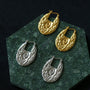 Conch Texture Hoop Earrings - floysun