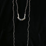 Convertible Tourmaline, Pyrite & Hematite Long Tassel Necklace - floysun