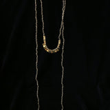 Convertible Tourmaline, Pyrite & Hematite Long Tassel Necklace - floysun
