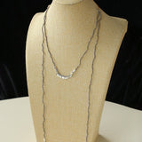 Convertible Tourmaline, Pyrite & Hematite Long Tassel Necklace - floysun