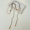 Convertible Tourmaline, Pyrite & Hematite Long Tassel Necklace - floysun