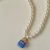 Corgi Enamel Bag Pendant Necklace - floysun