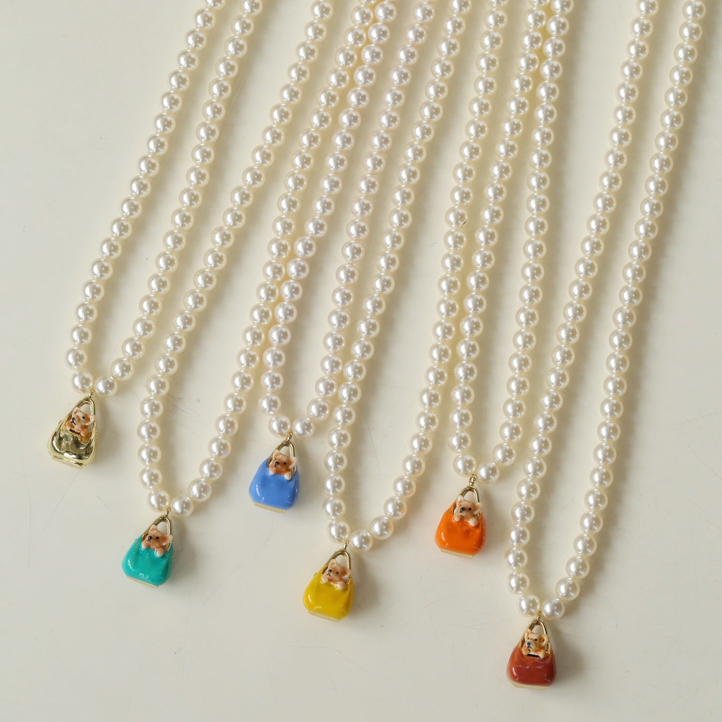 Corgi Enamel Bag Pendant Necklace - floysun
