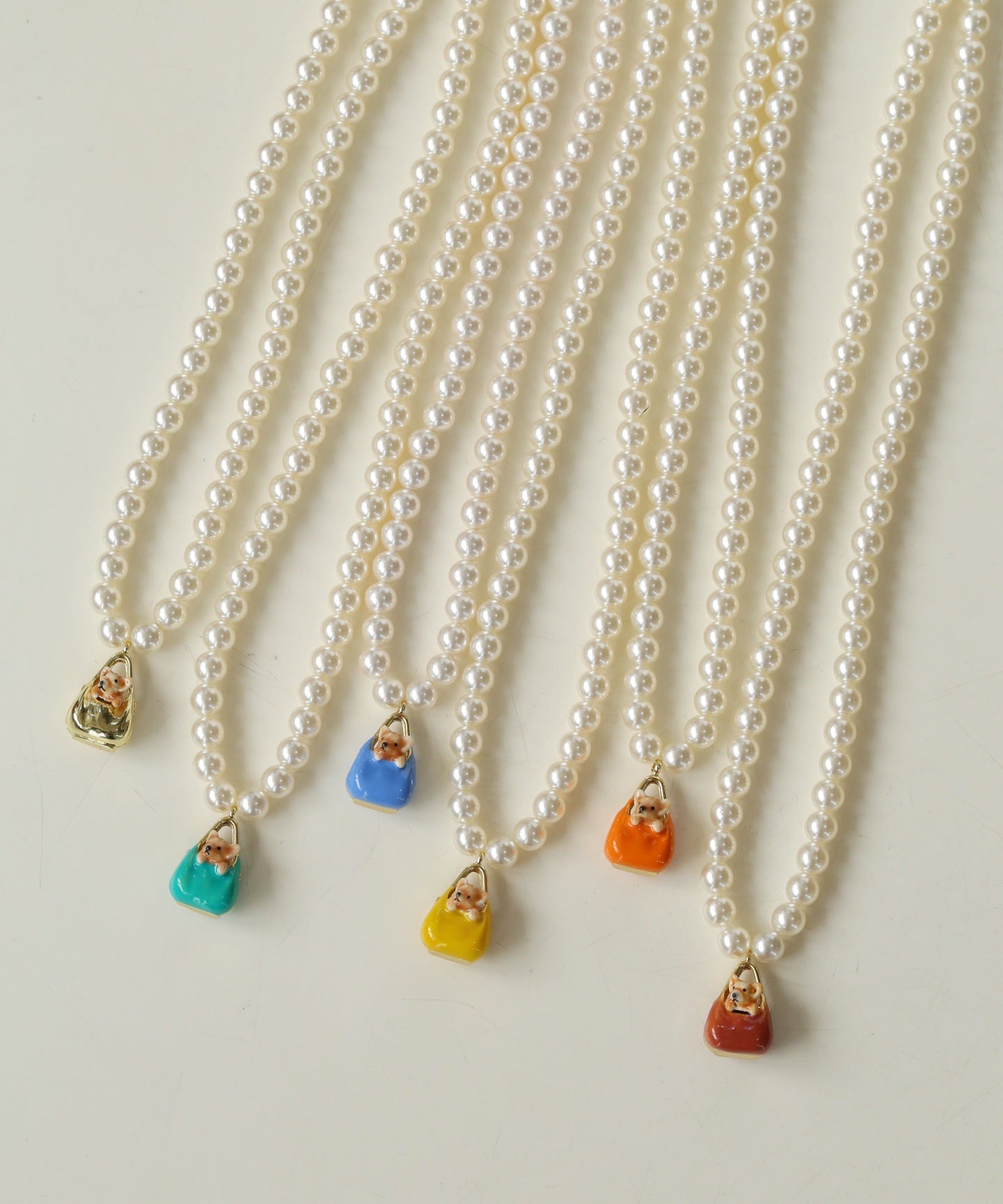 Corgi Enamel Bag Pendant Necklace - floysun