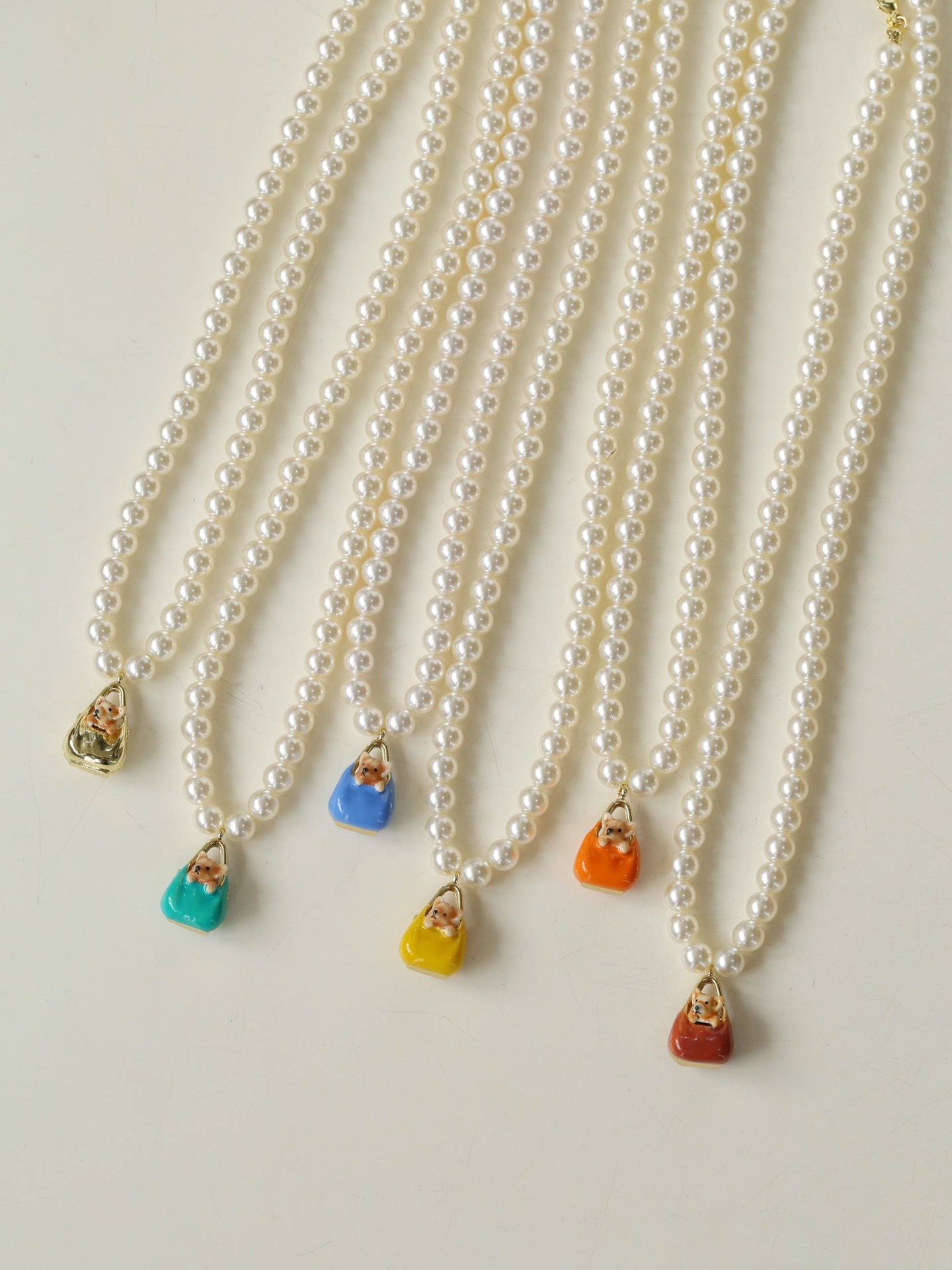 Corgi Enamel Bag Pendant Necklace - floysun