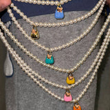 Corgi Enamel Bag Pendant Necklace - floysun