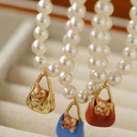 Corgi Enamel Bag Pendant Necklace - floysun