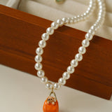 Corgi Enamel Bag Pendant Necklace - floysun