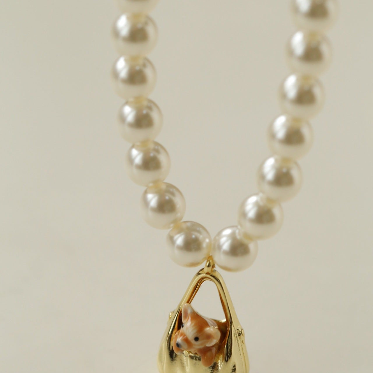 Corgi Enamel Bag Pendant Necklace - floysun