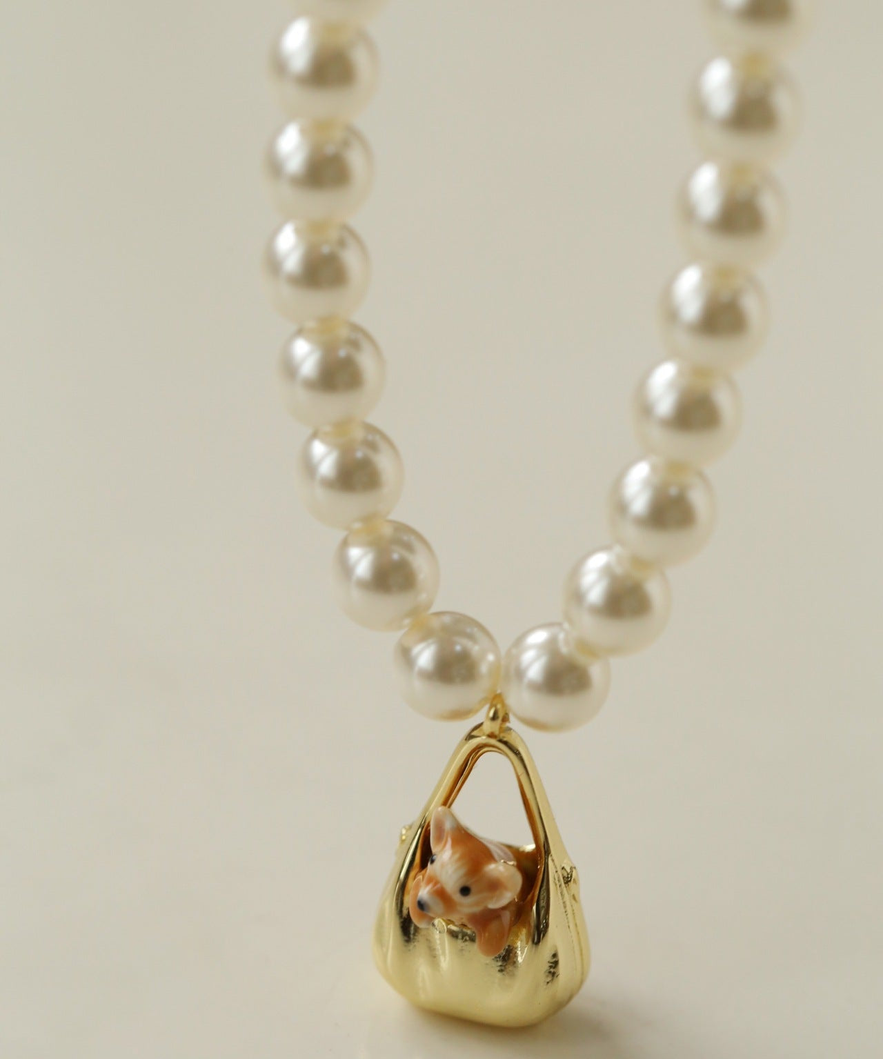 Corgi Enamel Bag Pendant Necklace - floysun