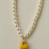 Corgi Enamel Bag Pendant Necklace - floysun