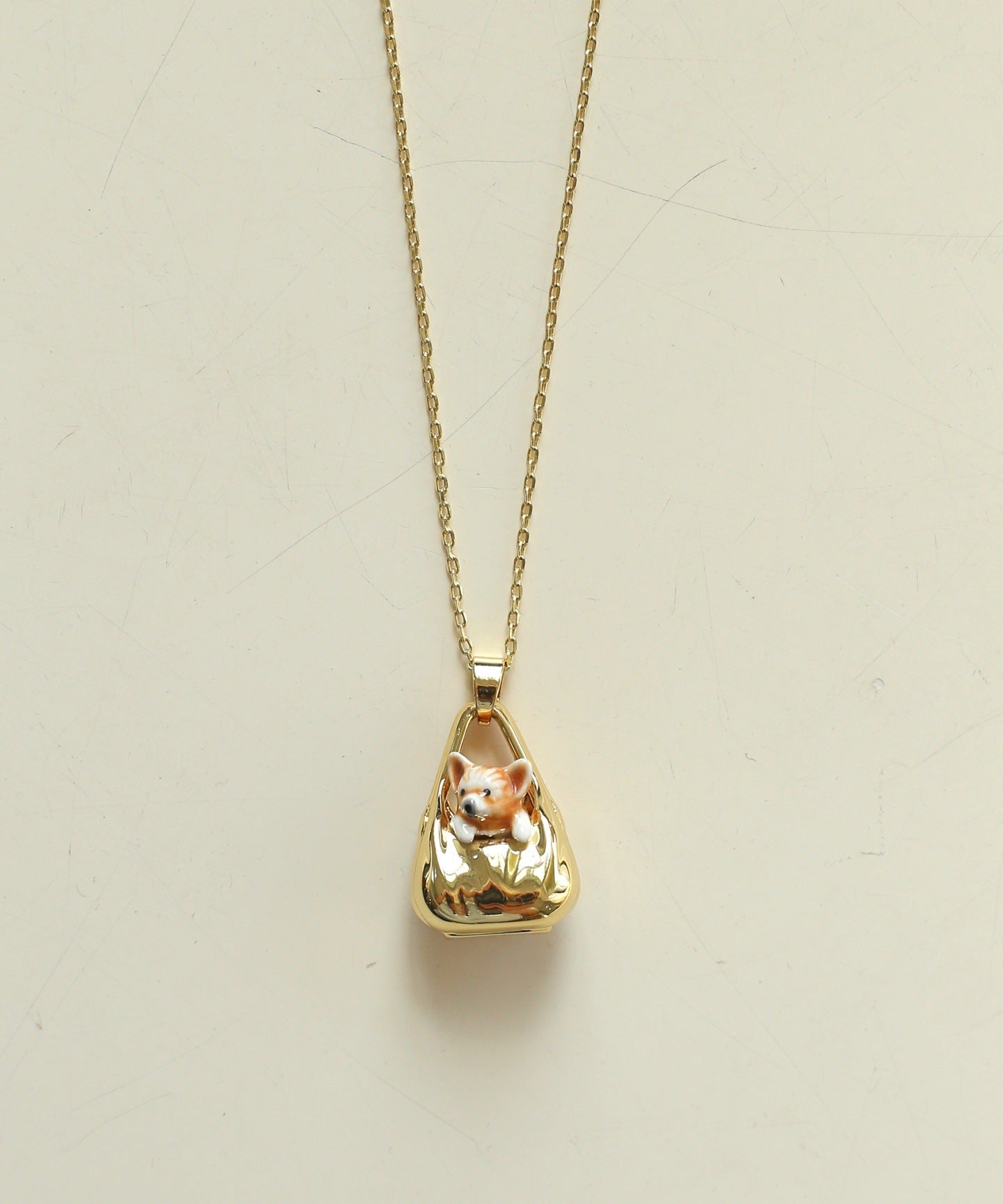 Corgi Enamel Mini Bag Pendant Necklace - floysun