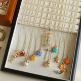 Corgi Enamel Mini Bag Pendant Necklace - floysun