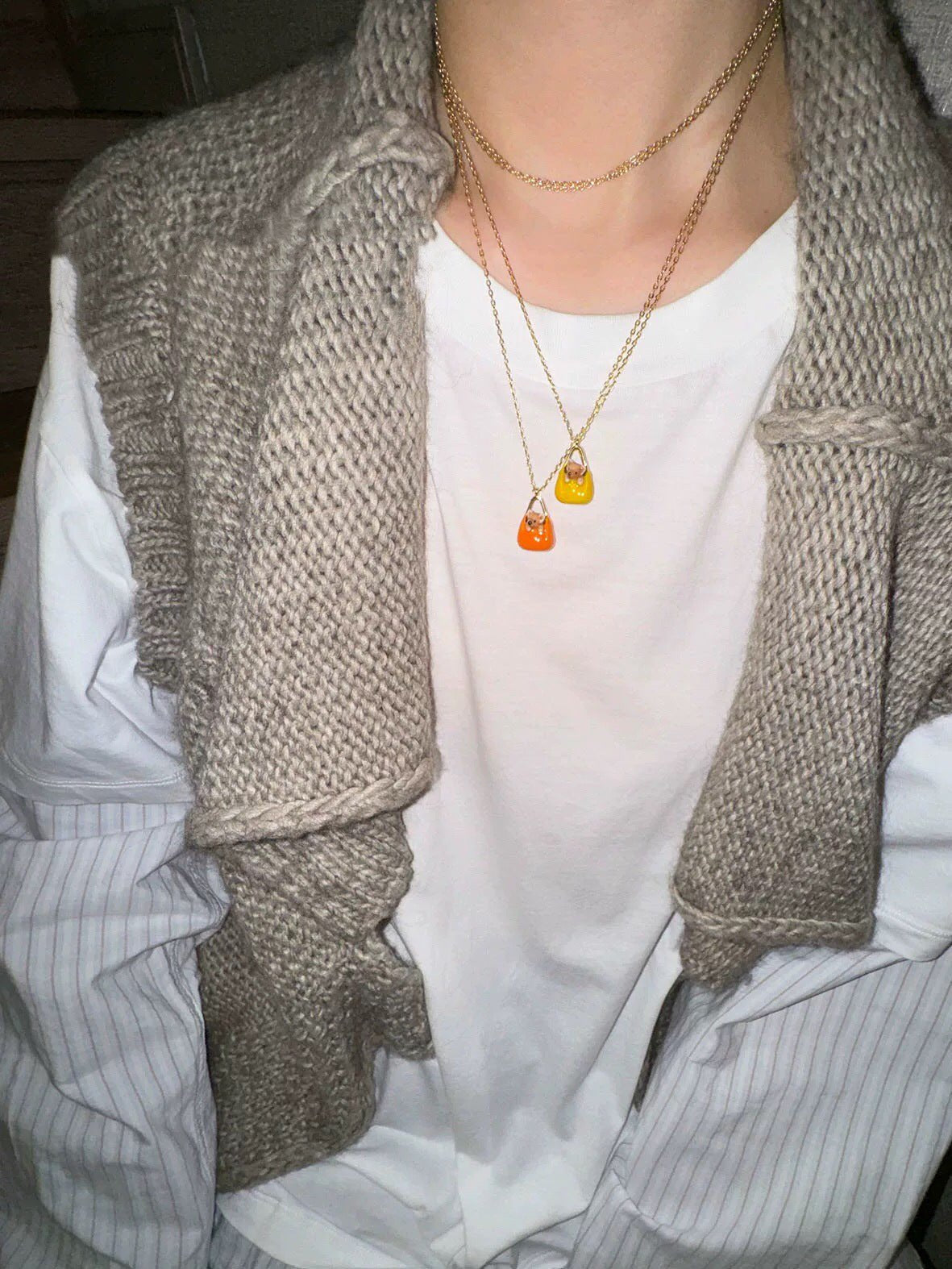 Corgi Enamel Mini Bag Pendant Necklace - floysun