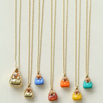 Corgi Enamel Mini Bag Pendant Necklace - floysun