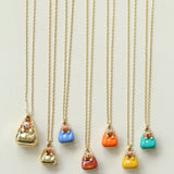 Corgi Enamel Mini Bag Pendant Necklace - floysun