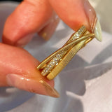 Criss - Cross Pavé Ring - floysun