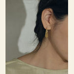 Crochet Hollow Crescent Moon Earrings - floysun