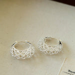 Crochet Hollow Crescent Moon Earrings - floysun