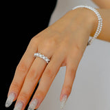 Crown Bloom Adjustable Pearl Ring - floysun