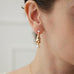 Curly Pleated Pearl Earrings - floysun
