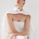 Oval Holz- & Glas-Ohrringe | Asymmetrische Statement-Ohrringe