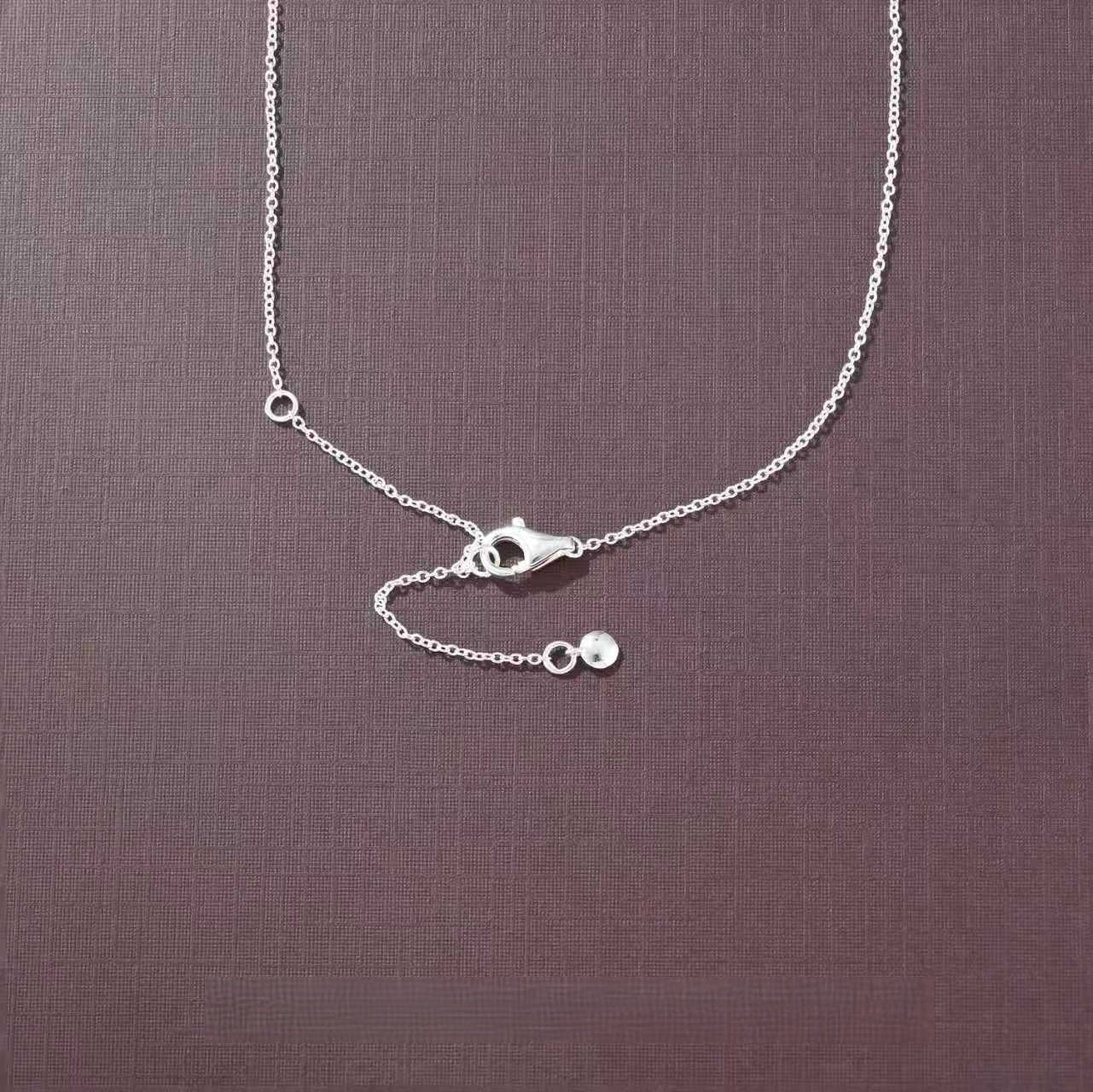 Dainty 3D Heart Pendant Necklace - Minimalist 925 Sterling Silver Choker - floysun