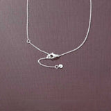 Dainty 3D Heart Pendant Necklace - Minimalist 925 Sterling Silver Choker - floysun