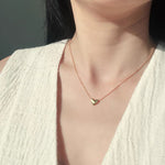 Dainty 3D Heart Pendant Necklace - Minimalist 925 Sterling Silver Choker - floysun