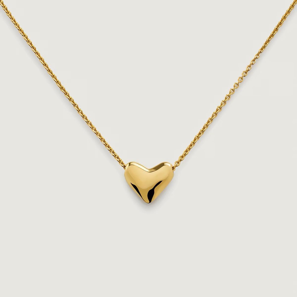 Dainty 3D Heart Pendant Necklace - Minimalist 925 Sterling Silver Choker - floysun