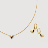 Dainty 3D Heart Pendant Necklace - Minimalist 925 Sterling Silver Choker - floysun