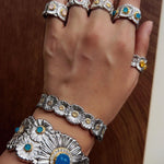 Daisy Bloom Open Cuff Bracelet - floysun