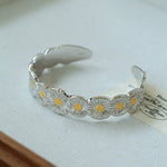 Daisy Bloom Open Cuff Bracelet - floysun