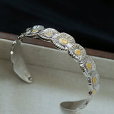 Daisy Bloom Open Cuff Bracelet - floysun