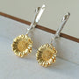 Daisy Drop Earrings - Matte Gold - floysun
