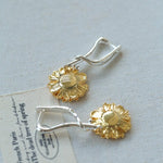 Daisy Drop Earrings - Matte Gold - floysun