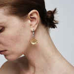 Daisy Drop Earrings - Matte Gold - floysun