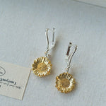 Daisy Drop Earrings - Matte Gold - floysun