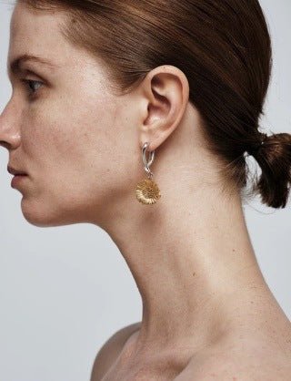 Daisy Drop Earrings - Matte Gold - floysun