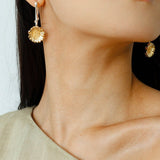 Daisy Drop Earrings - Matte Gold - floysun