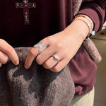 Daisy Hollow Open Ring - floysun