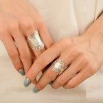 Daisy Hollow Open Ring - floysun