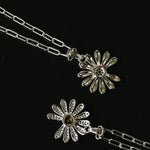 Daisy Pendant Necklace Solid 925 Sterling Silver Unisex - floysun