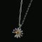 Daisy Pendant Necklace Solid 925 Sterling Silver Unisex - floysun